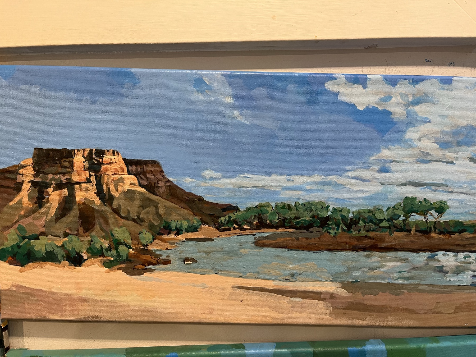 Desert canyon and river — Southern Utah landscape